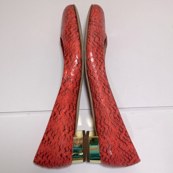 🍄 J.Crew Collection Janey Snakeskin Leather Flats - Picture 5 of 12